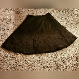 MSK Sheer Black Skirt with Slip